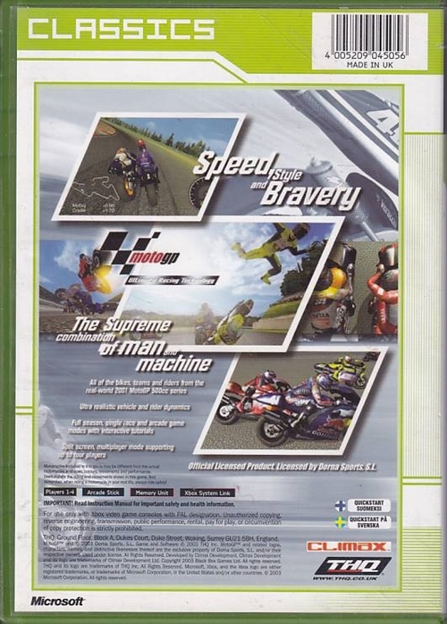 MotoGP Ultimate Racing Technology - Classics - XBOX (B Grade) (Genbrug)